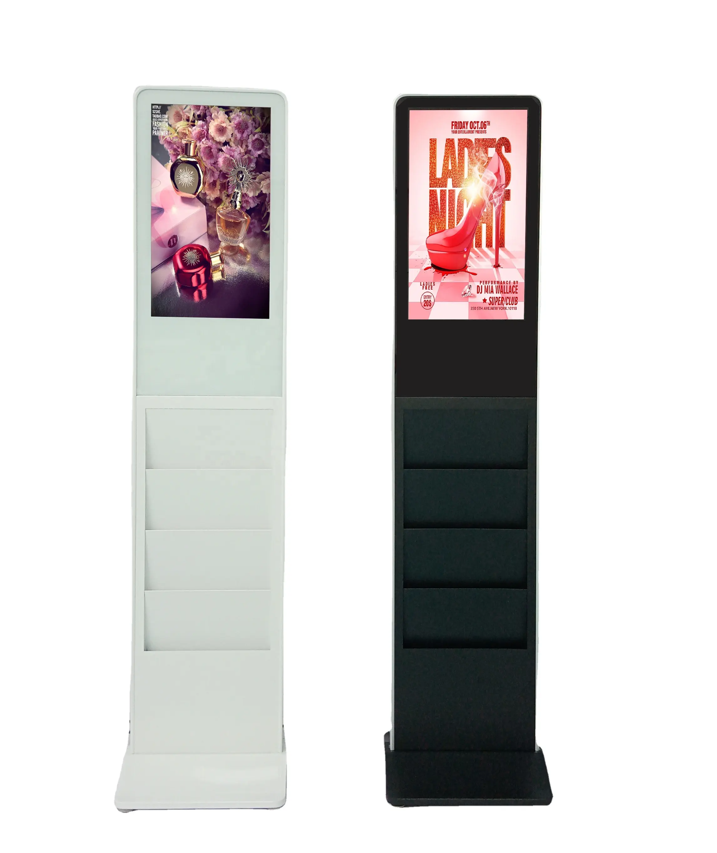 21.5" 32" 43" 49" 55" 65" floor stand all in one pc/advertising digital signage/touch screen for computers