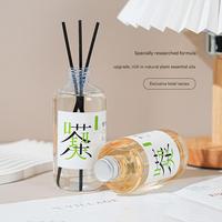 Recharge de parfum 260 ml pour diffuseur à bâtonnets, senteur Thé Zen, en bouteille de verre transparente, pour la maison, l'hôtel et le bureau - Vente chaude