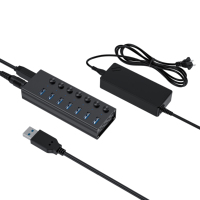 2025 Venta caliente USB 3,2 USB Hub, el más nuevo USB 3,0 7 puertos HUB Adaptador convertidor de datos para computadora portátil PC de escritorio