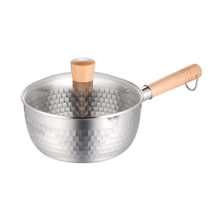 Premium Non-stick Aluminum Japanese Milk Pan Snow Pan <b>Saucepan</b> with Wooden Handle for Milk Soup Porridge Cookware Wholesale - Product Image 6