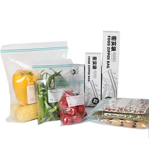 Custom plastic ziplock resealable bags clear smellproof packaging bags with zipper for food