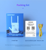 Comfast 3600 Mbps Routeur universel compatible Amplificateur de signal Répéteur WiFi Extenseur de portée WiFi