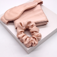 Taie d'oreiller en soie mûre 100% pure, ensemble scrunchies double face, satin organique, masque pour les yeux