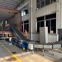Convoyeur mobile Lianxin avec sections et élévateur hydraulique pour une manutention efficace des conteneurs dans les entrepôts