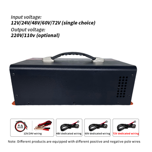 Convertisseur d'énergie Fonsoul 6000W à onde sinusoïdale pure, DC 12V AC 220V, haute efficacité, certifié CE, écran LED, quatre sorties, pour automobile, camping-car, maison - Product Image 3