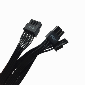 Molex 5557 8-Pin Male ke Double 6 + 2-Pin kabel adaptor GPU PVC daya Split terisolasi untuk komputer - Product Image 5