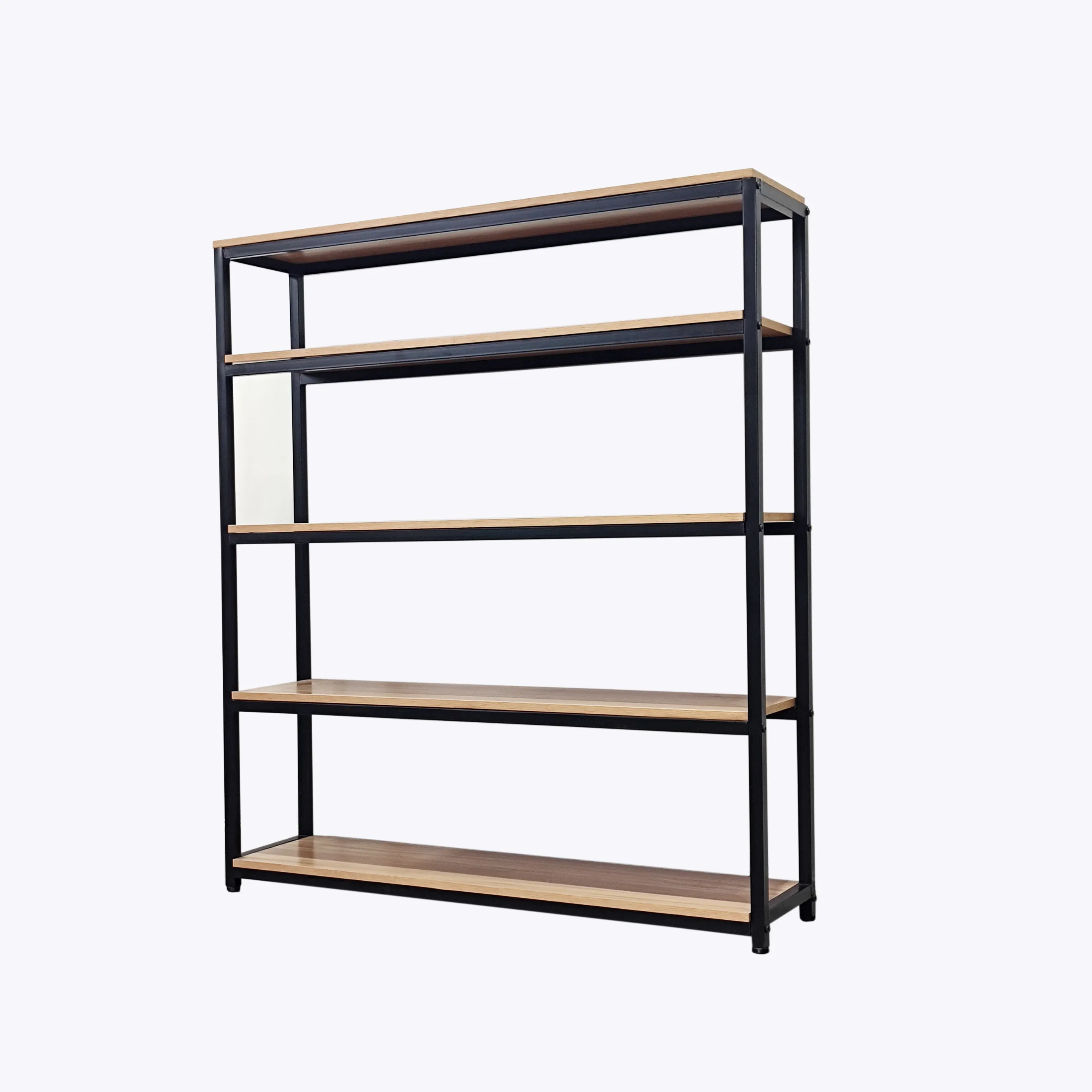 Hot Selling Good Quality 5 Layer Frame Boltless Black Storage Shelves Metal Racks For Shops