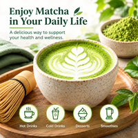 Poudre de thé vert matcha de qualité supérieure pour cérémonies, OEM/ODM, 100g, poudre de matcha pure biologique