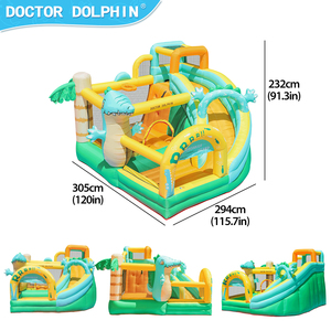 Vente Flash : Château Gonflable pour Enfants <span class=keywords><strong>avec</strong></span> Toboggan, Château de Dessin Animé en Tissu Oxford Pliable <span class=keywords><strong>avec</strong></span> Toboggans, Château Gonflable - Product Image 4