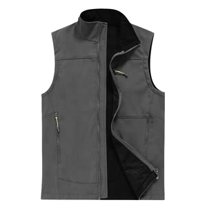 الربيع والخريف سترة رجالية نمط مع جيوب متعددة للأشخاص في منتصف العمر وكبار السن - Product Image 1