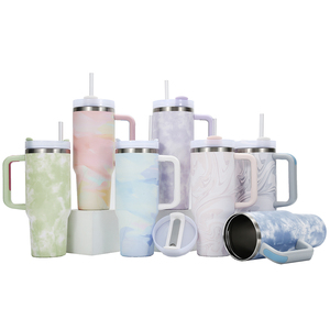 Hot Phong Cách Giảm Giá Lớn Chân Không Cách Điện Du Lịch Cốc Cốc Tự Động 40Oz Hai Lớp Phích Cốc Cốc Bằng Thép Không Gỉ Với Xử Lý - Product Image 2