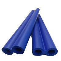 Tube en mousse NBR bleu, double port en forme de huit, en caoutchouc plastique haute densité, manchon en éponge, mousse EVA, protection personnalisable, modèle 0-1