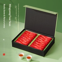 Thé Wang Jiangnan Wuyi Rock Tea Oolong de Vieilles Plantes, Da Hong Pao, Cannelle, Jin Jun Mei, Arôme Léger, Coffret Cadeau de la Mi-Automne, Thé en Vrac