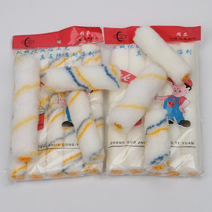 Polyester Paint Roller <b>Brush</b> Heads 3 4 6 Inch Cageless <b>Round</b> Core For DIY Hardware Coating Use - Product Image 3