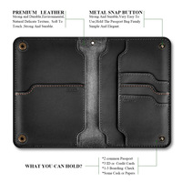 Portefeuille de voyage multifonction en cuir véritable avec logo personnalisé, porte-passeport et porte-cartes, accessoires de voyage