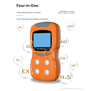 Moniteur portable de 4 gaz CO O2 Ex(LEL) 4-en-1 Détecteur d'analyse de gaz Anti-explosion Haute précision Aluminium |   Alarme sonore gaz - Product Image 3