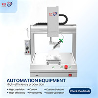 Machines de distribution de colle semi-automatiques à trois axes, type seringue UV pour l'électronique
