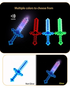 Sabres laser LED clignotants <span class=keywords><strong>de</strong></span> 15 pouces avec effets sonores en PVC – Accessoires <span class=keywords><strong>de</strong></span> fête pour garçons, idéal pour <span class=keywords><strong>photos</strong></span> et spectacles, cadeau et choix premium - Product Image 5