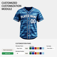 Maillots de baseball personnalisés en polyester recyclé biodégradable, dégradé de baies brumeuses, tie-dye, pour marques de cadeaux créatifs