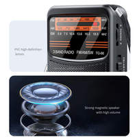 Radio Saku Mini Joc Tg-77 DC Isi Ulang AM FM SW dengan Jack Earphone