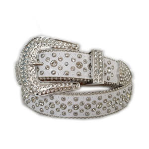 Cinturones de lujo con diamantes de imitación para hombre y mujer, cinturón de cuero de diseño brillante con tachuelas, estilo occidental, envío rápido, 2021 - Product Image 3