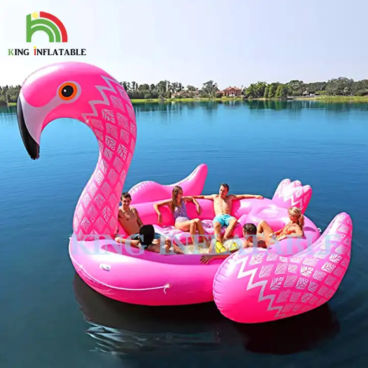 6 Person Pink Inflatable Flamingo Sea