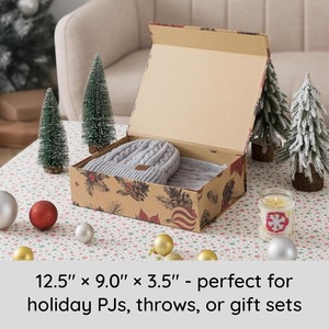 Christmas <b>magnetic</b> gift <b>box</b> with lid, holiday design, and sturdy structure can be customized according to needs - Product Image 4