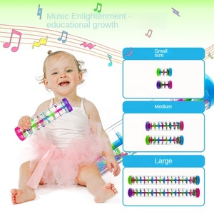 Rattle Ống mưa dính bé Rattle rainmaker đồ chơi mưa âm thanh bắt tay đồ chơi trẻ sơ sinh nắm đồ chơi - Product Image 6