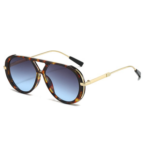 2025 Wholesale Fashionable Retro Toad Glasses Personalized Double Beam <b>Large</b> <b>Frame</b> UV400 Resistant Full Rim Unisex Sunglasses - Product Image 3