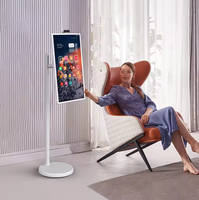 Televisor Inteligente Portátil Inalámbrico Recargable de 21.5 Pulgadas con Android 12, Pantalla Táctil para Uso Doméstico, Accesorio de Pantalla Digital Interactiva