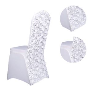 Housse de chaise extensible personnalisée colorée à fleurs violettes, très vendue, pour mariage - Product Image 3