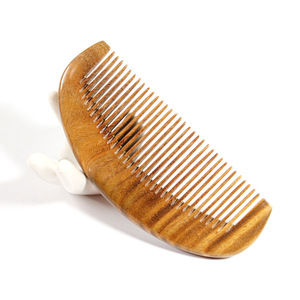 Sandalwood Hair <b>Comb</b> Small Crescent Shape Antistatic For Home Use - Product Image 5
