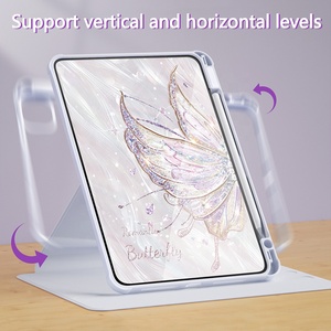 Op maat gemaakte printbare draaibare <span class=keywords><strong>tablet</strong></span> hoes voor iPad Pro 11 M5 2025 2024 M4 hoes voor iPad 11 A16 <span class=keywords><strong>10</strong></span> <span class=keywords><strong>10</strong></span>.9 Gepersonaliseerde hoes - Product Image 3