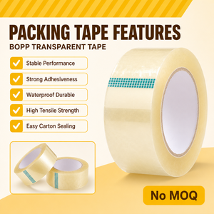 Ruban adhésif d'étanchéité en BOPP PLA acrylique à base de bio-matériaux pour l'emballage transparent haut de gamme, la fermeture de cartons et la personnalisation imprimée - Product Image 2