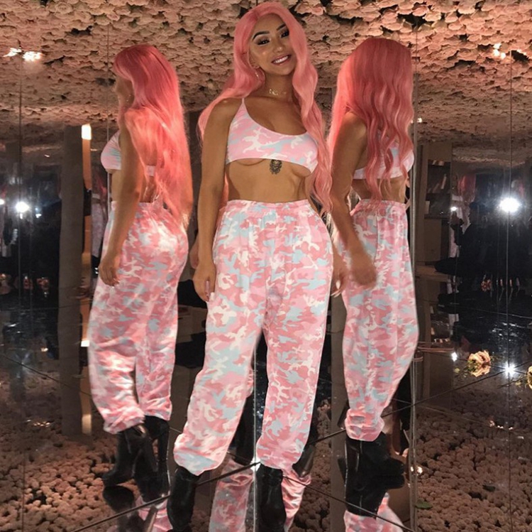 Pantalones Cargo de camuflaje para hombre, ropa de calle para correr, color  rosa, Hip Hop - AliExpress Ropa de hombre