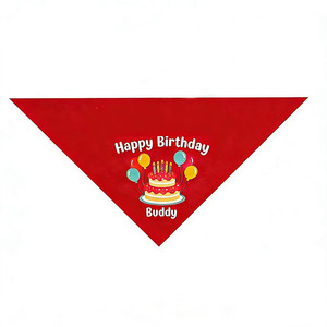 Yisi Pet Triangular Scarf Printed Birthday Bib For Cats Dogs Party Accessory - Product Image 5