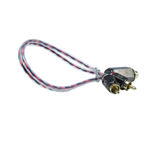 Hochwertiges Aluminium-Gehäuse Stecker-zu-Stecker 2m 1f Matt PVC Transparent Auto-<span class=keywords><strong>Audio</strong></span>-Zubehör RCA-Kabel - Product Image 3