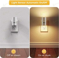 LOHAS Veilleuse murale LED blanc chaud Boîtier blanc Veilleuse de luxe Veilleuse moderne pour chambre Couloir Escalier