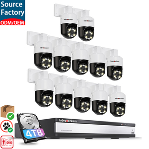 16CH 8MP ระบบกล้องรักษาความปลอดภัยแบบ POE NVR 4TB HDD 12ชิ้น4K 8MP ติดตามอัตโนมัติ PT กล้อง IP ชุด Ai ระบบ<span class=keywords><strong>ตรวจ</strong></span>จับยานพาหนะของมนุษย์ - Product Image 1