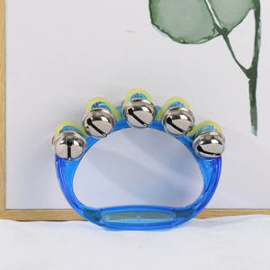 Clochettes transparentes Orff pour enfants, clochettes de poignet pour la percussion, accompagnement pour spectacles de scène, clochettes à main - Product Image 3