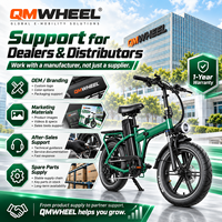 Vélo électrique pliable QMWHEEL F30 Pro, entrepôt UK, 20 pouces, 250W 48V 45Ah, longue autonomie, vente en gros