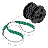 Timing Pulley GT2 32T Timing Pulley 56 Ukuran Lubang 32 Gigi Pulley untuk Set Pulley Sabuk Timing 6mm