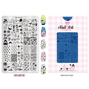 AF-STARKYBEAUTY Placa <span class=keywords><strong>de</strong></span> Estampado <span class=keywords><strong>de</strong></span> Uñas Profesional con Diseño Floral Único, con Logotipo Personalizado, 100% Acero Inoxidable YHMB27 - Product Image 6