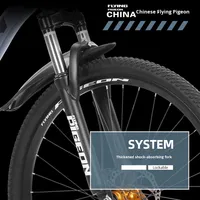 Vélo Tout Terrain Homme 24 Pouces à Vitesses Variables avec Frein à Disque et Fourche en Acier pour Cyclisme Hors Route
