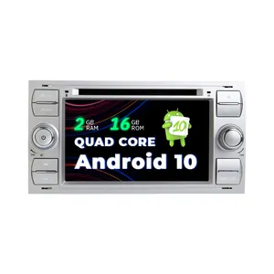 Android 10 Car DVD GPS Cho FORD FOCUS C-MAX Kết Nối Fiesta Fusion Galaxy 2 Din Đài Phát Thanh Ô Tô Cho Kuga Transit Đa Phương Tiện Điều Hướng