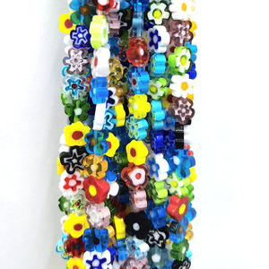 Bán buôn 8mm Hoa Millefiori lampwork hạt thủy tinh lỏng màu men hạt thủy tinh cho vòng đeo tay vòng cổ Keychain phát hiện - Product Image 3