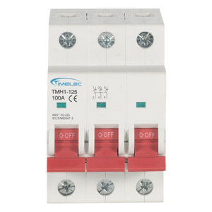 Interruptor Aislador Trifásico Timelec TMH1-125 de 100 Amperios, Precio para Interrumpir la Corriente Eléctrica - Product Image 1