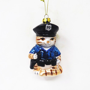 Venta al por mayor de fábrica, productos de belleza más vendidos en 2025, lindo colgante de gato policía - Product Image 1