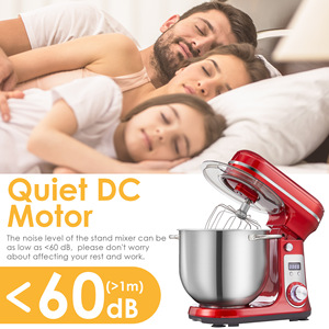 1200W im lặng DC Bát nâng đứng trộn 6L điện trứng Beater bột đầu bếp máy để nướng hộ gia đình <span class=keywords><strong>s</strong></span>ử dụng thiết kế máy trộn hành tinh - Product Image 3