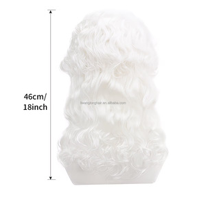 Parrucche JAMBALAYA per Avvocati e Giudici, Capelli Bianchi Lunghi e Ricci in Stile Barocco per Adulti, Cosplay, Feste, Halloween, Vendita all'Ingrosso di Parrucche - Product Image 5